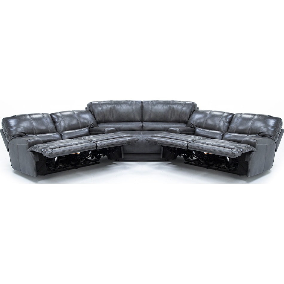 sili grey mtn lth sectional piece pkg  