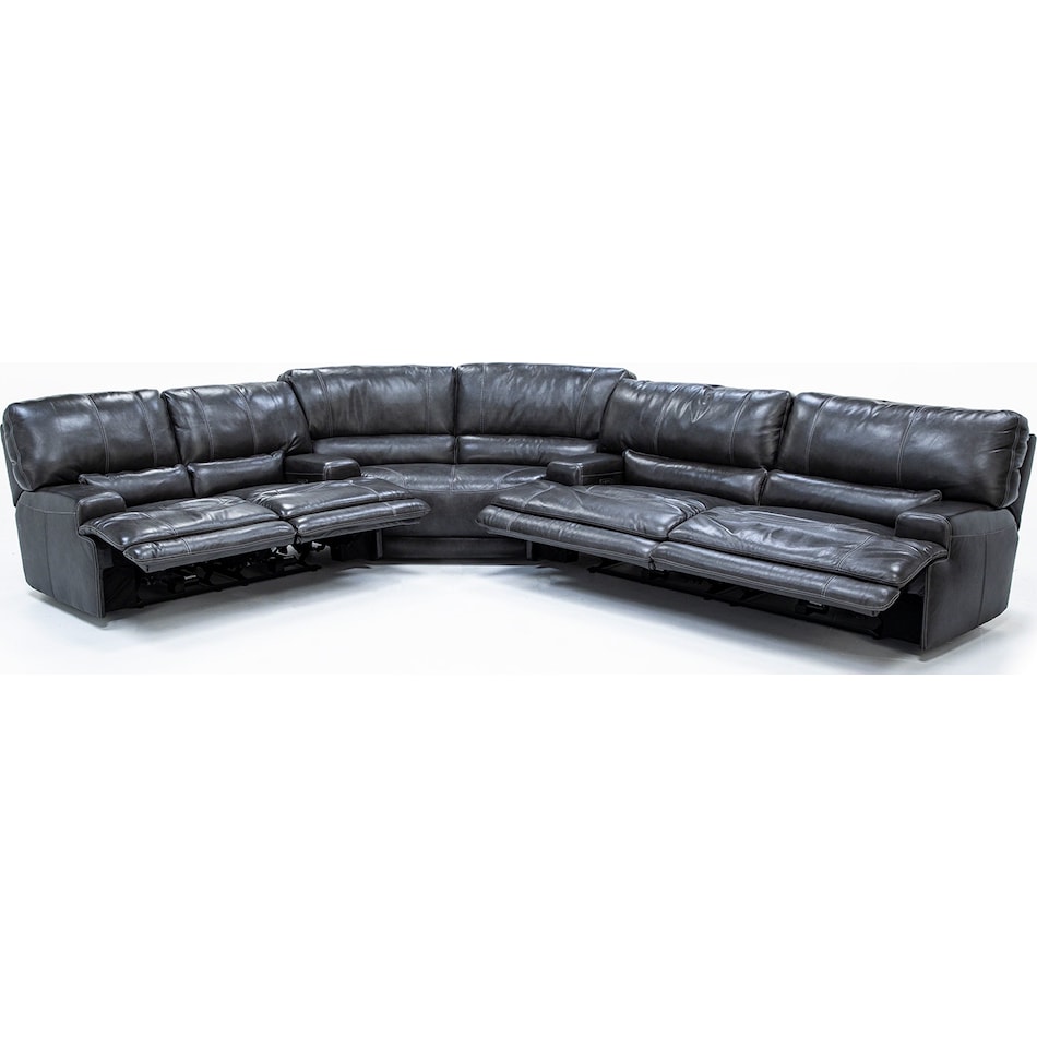 sili grey mtn lth sectional piece pkg  