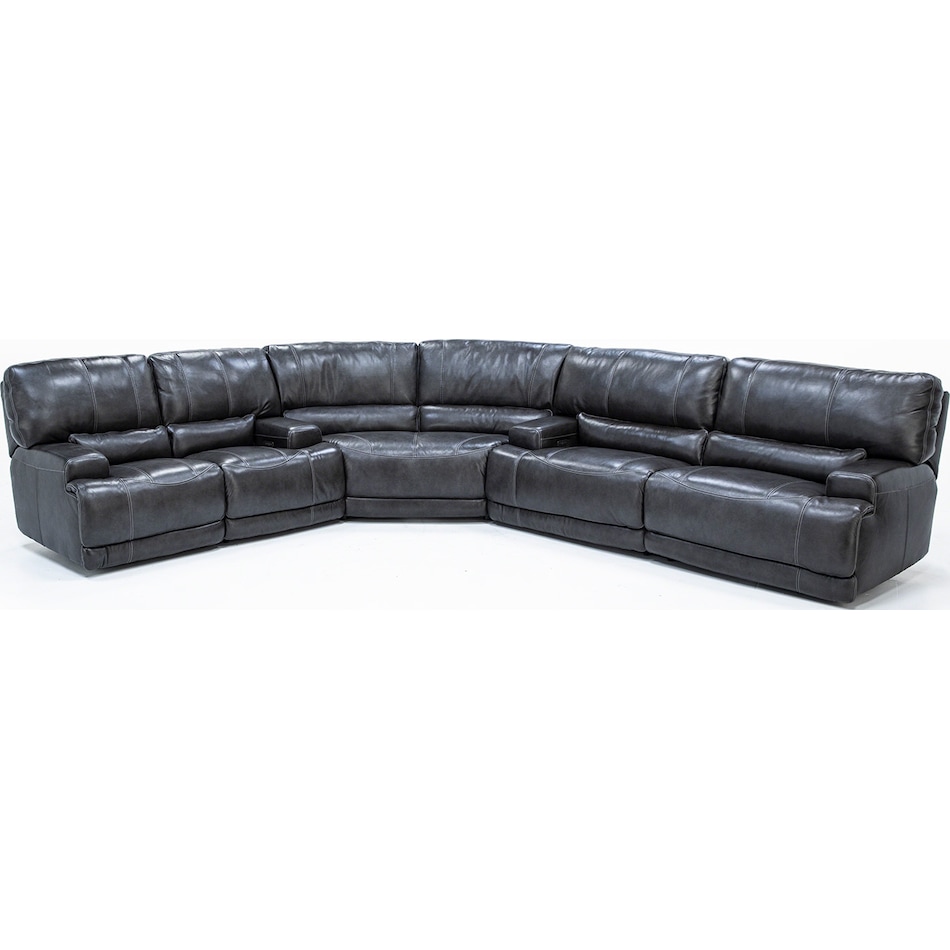 sili grey mtn lth sectional piece pkg  