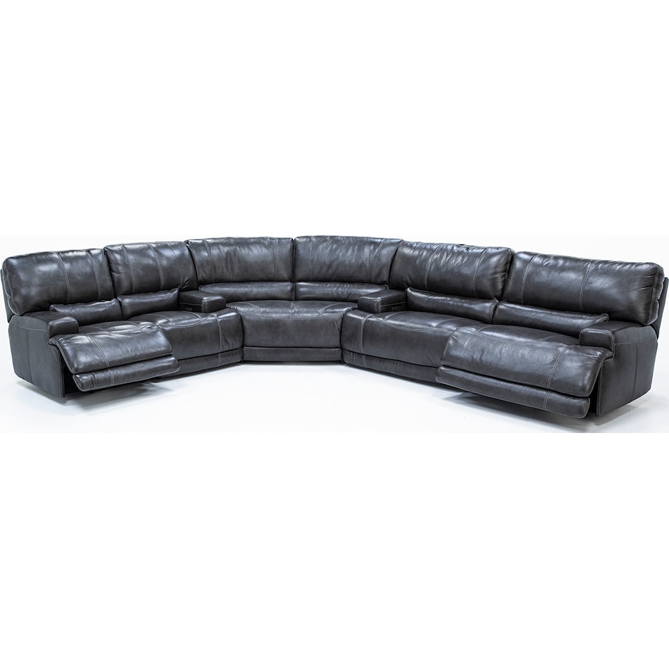 sili grey mtn lth sectional piece pkg  