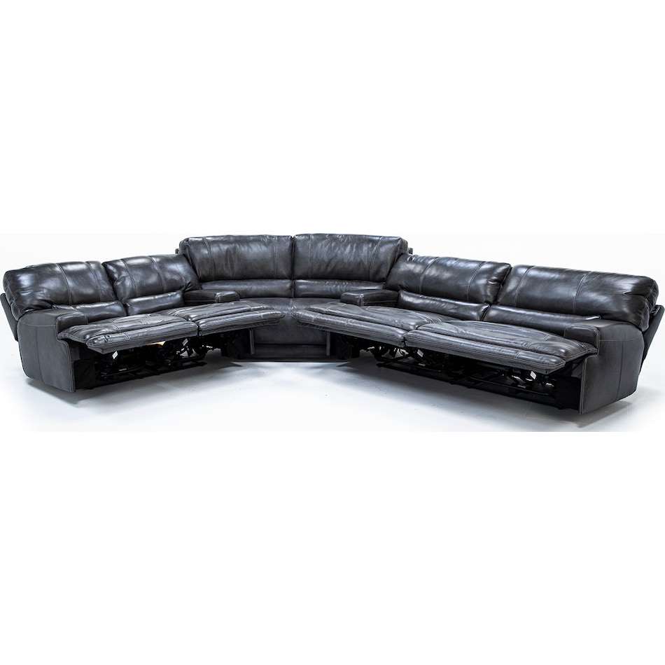 sili grey mtn lth sectional piece pkg  