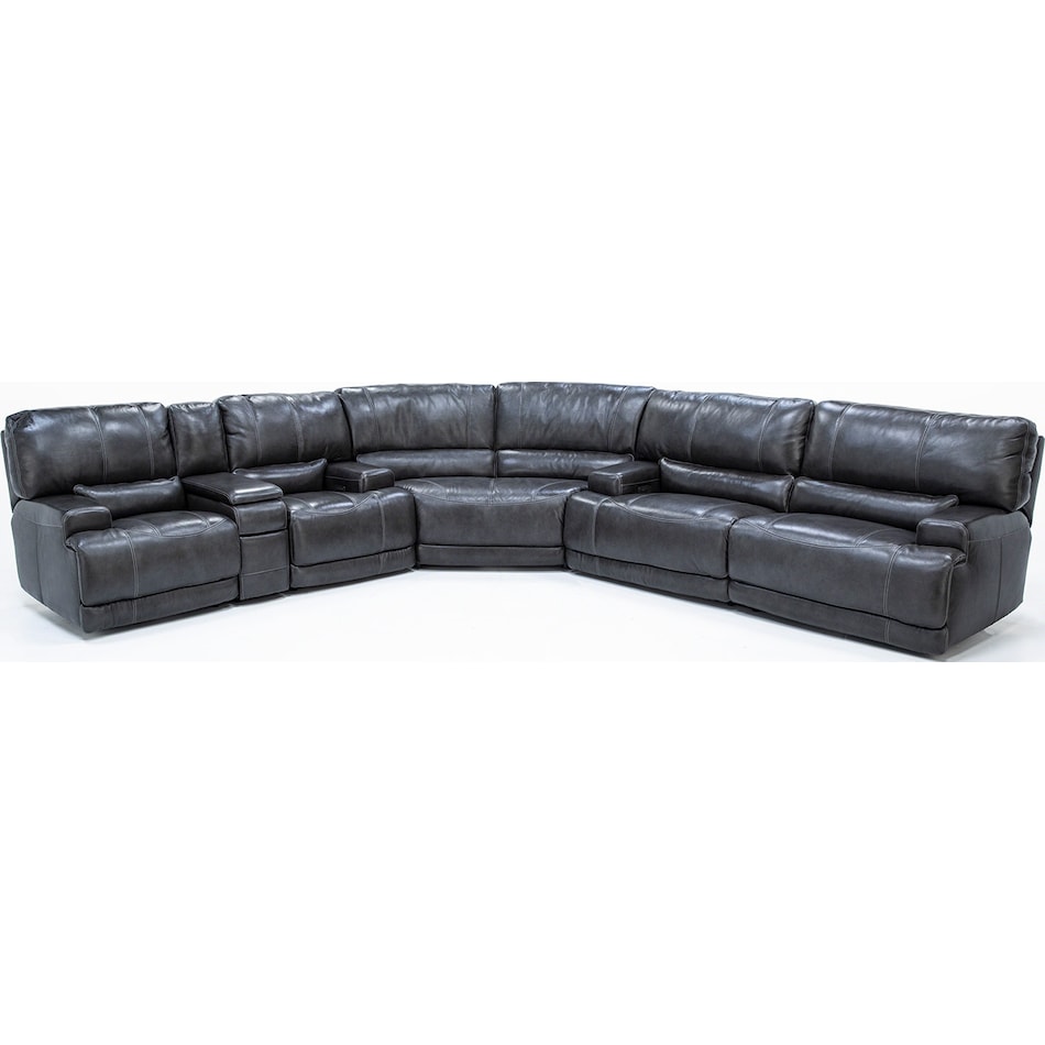 sili grey mtn lth sectional piece zpkg  