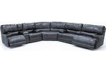 sili grey mtn lth sectional piece zpkg  