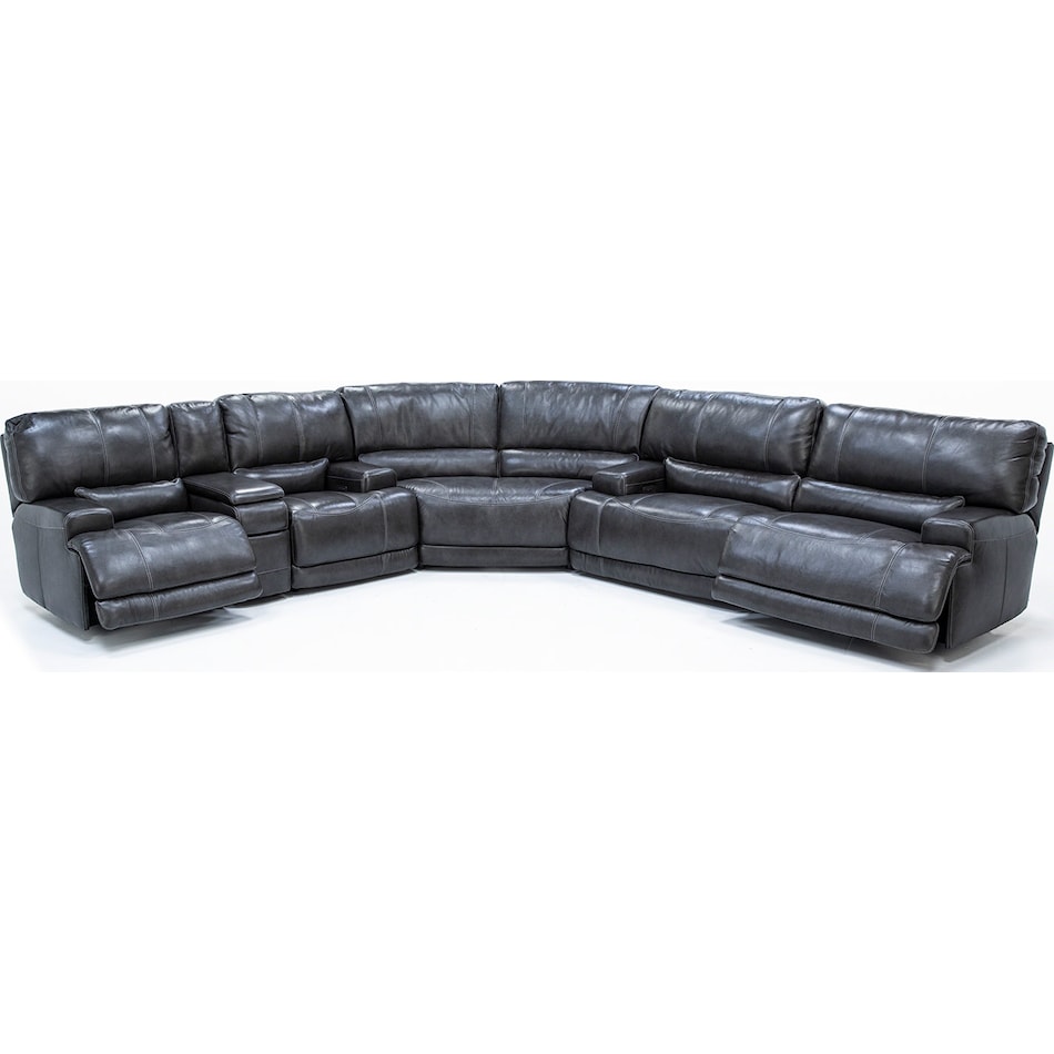 sili grey mtn lth sectional piece zpkg  