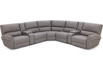 sili grey mtn lth sectional piece pkg  