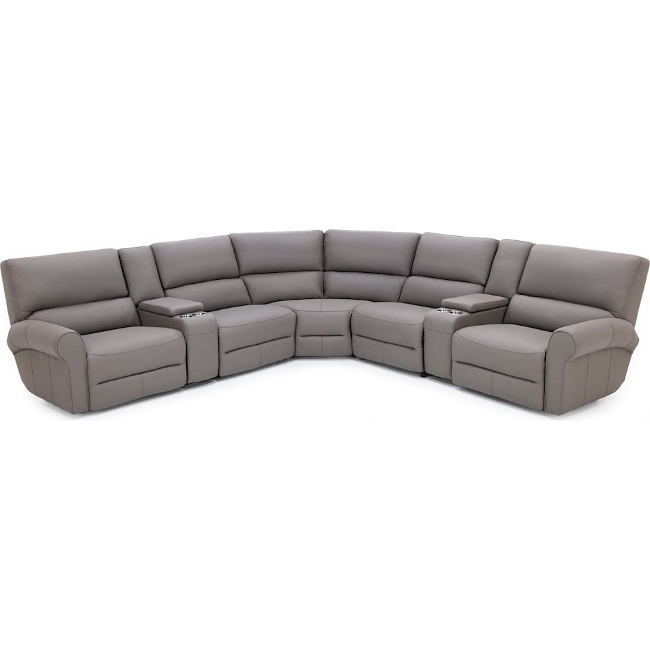 sili grey mtn lth sectional piece pkg  