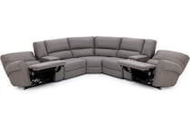 sili grey mtn lth sectional piece pkg  