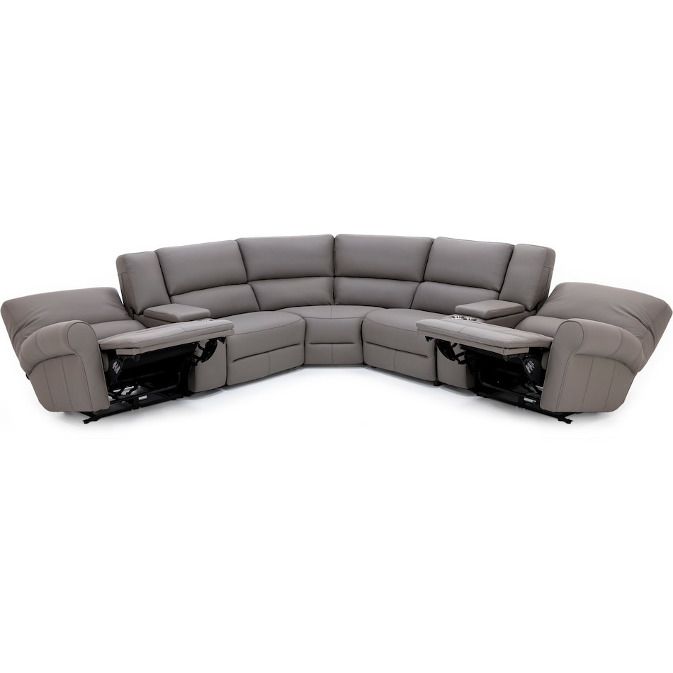 sili grey mtn lth sectional piece pkg  