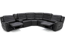 sili grey mtn lth sectional piece pkg  