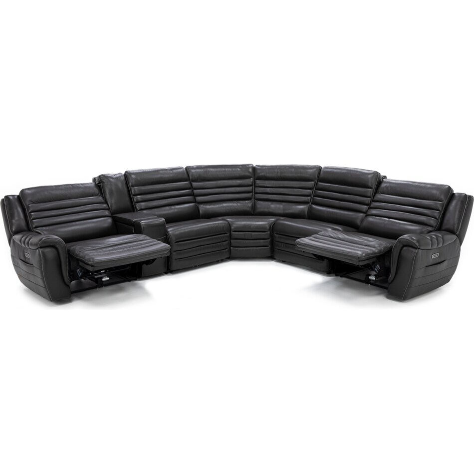 sili grey mtn lth sectional piece pkg  