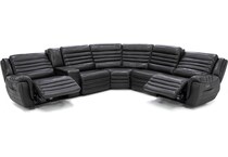 sili grey mtn lth sectional piece pkg  