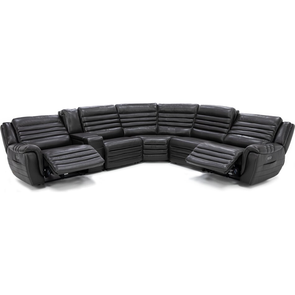sili grey mtn lth sectional piece pkg  