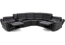 sili grey mtn lth sectional piece pkg  