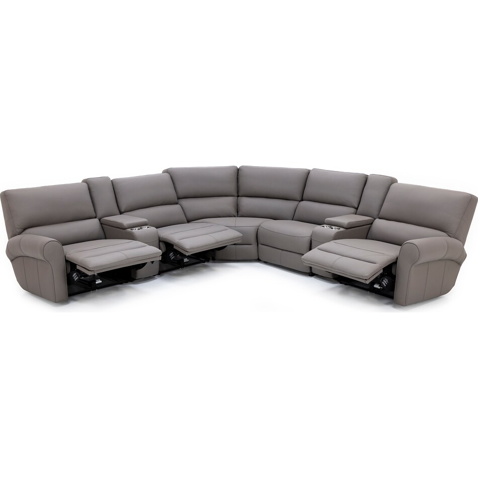 sili grey mtn lth sectional piece pkg  