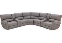 sili grey mtn lth sectional piece pkg  