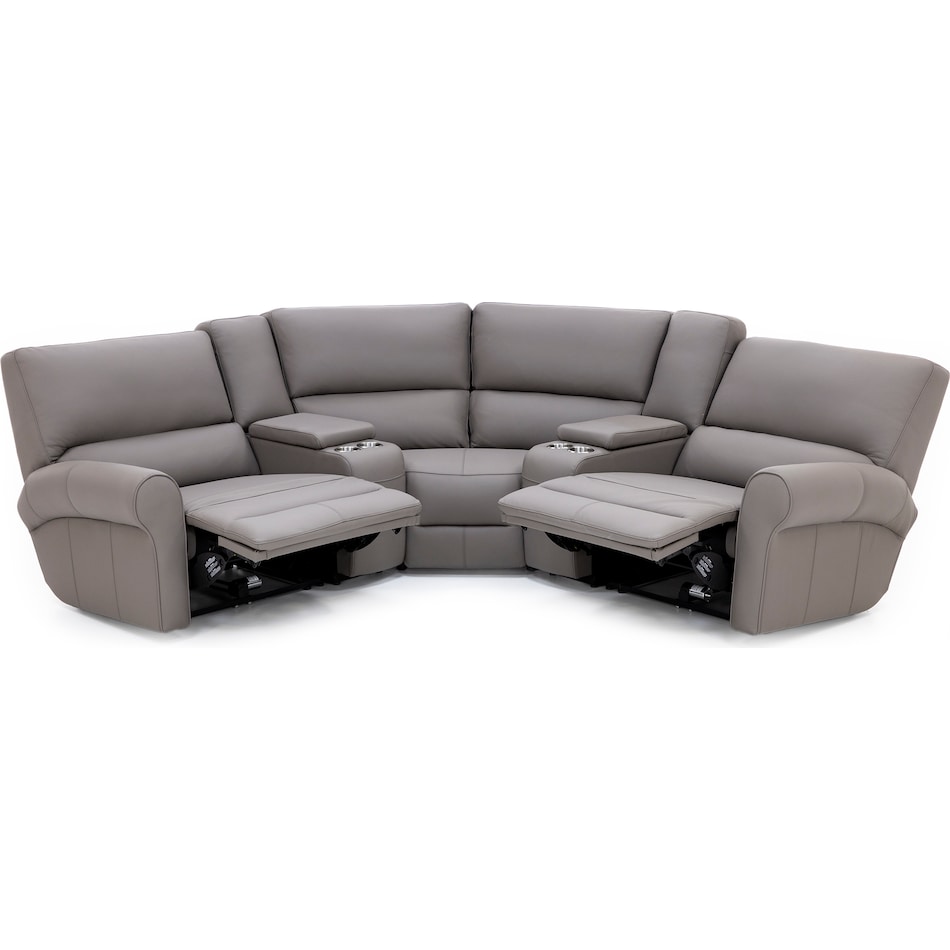 sili grey mtn lth sectional piece pkg  