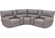 sili grey mtn lth sectional piece pkg  