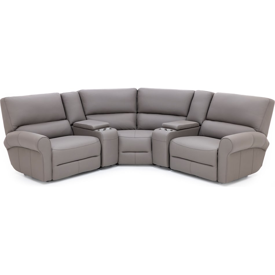 sili grey mtn lth sectional piece pkg  