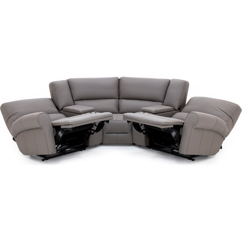 sili grey mtn lth sectional piece pkg  