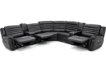 sili grey mtn lth sectional piece pkg  