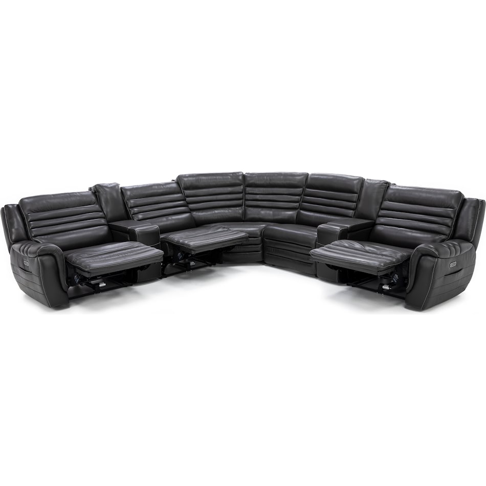 sili grey mtn lth sectional piece pkg  