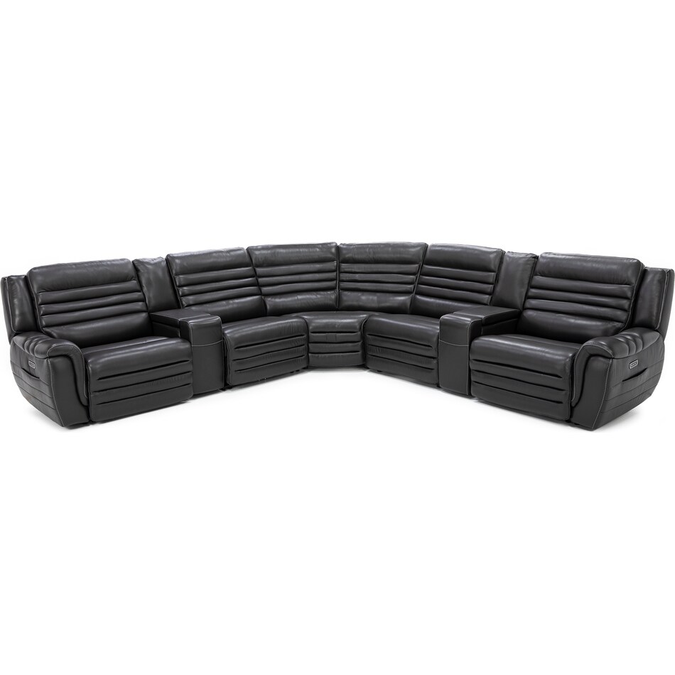 sili grey mtn lth sectional piece pkg  