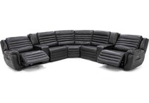 sili grey mtn lth sectional piece pkg  
