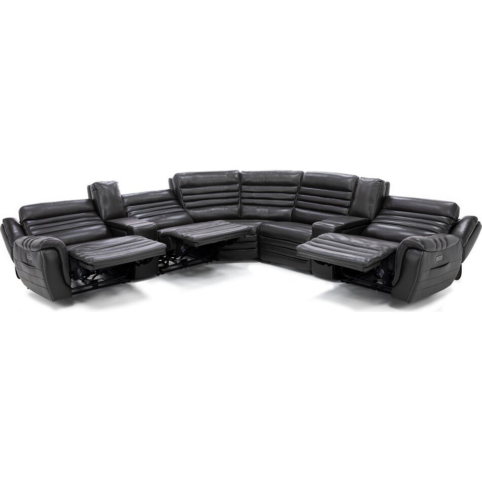 sili grey mtn lth sectional piece pkg  