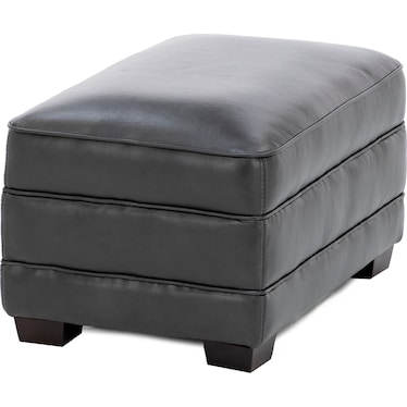 Sparrow Leather Large Ottoman