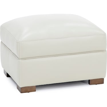 William Leather Ottoman