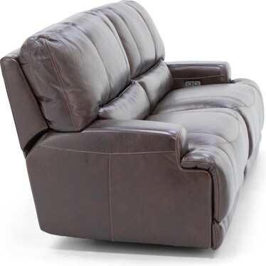 Undefined Steinhafels Undefined Steinhafels, Coffee Leather Reclining Sofa