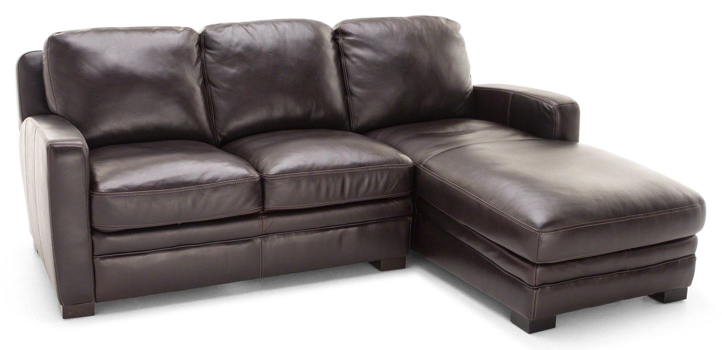 Leather loveseat deals with chaise