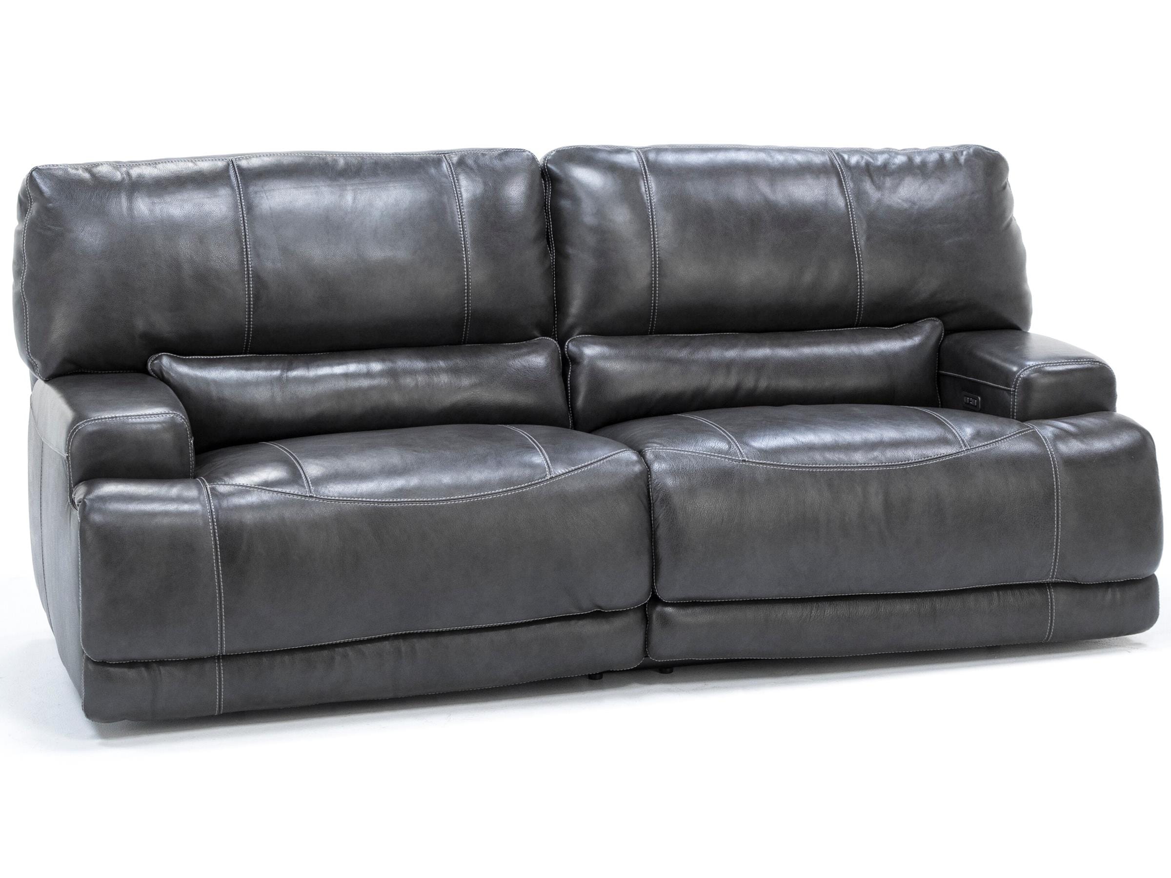 Reclining Leather Power Steinhafels Headrest Sofa | Placier