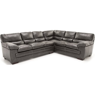 Midos 2-Pc. Leather Sectional with Right Corner Sofa