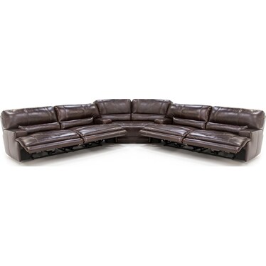 Undefined Steinhafels Undefined Steinhafels, Leather Power Reclining Sofa With Chaise