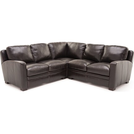 Carson 3-Pc. Leather Sectional