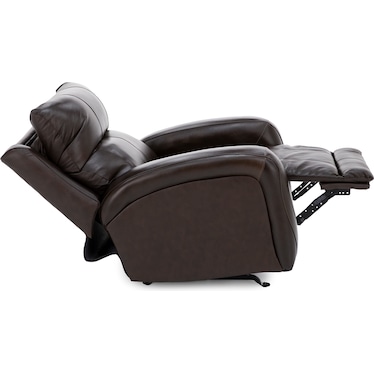 Pacey Leather Fully Loaded Rocker Recliner With SoCozi