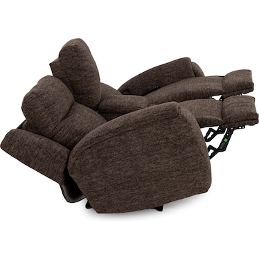 Aubrey Fully Loaded Zero Gravity Console Reclining Loveseat With SoCozi