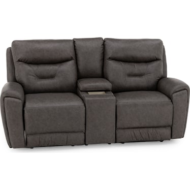 Robin Fully Loaded Reclining Console Loveseat With Next Level And Wireless Charging