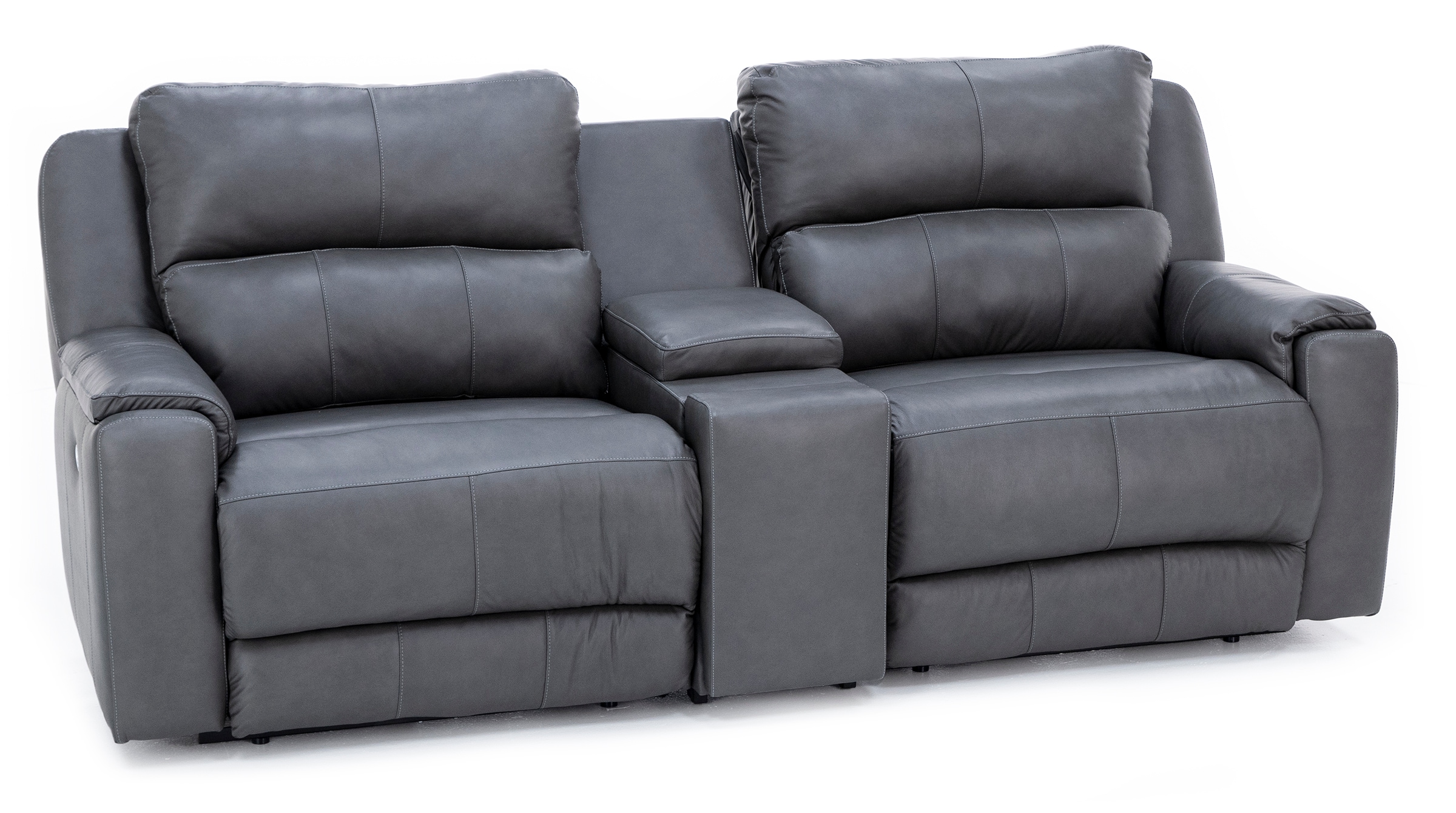 Kai 3Pc. Leather Power Headrest Wall Saver Reclining Console Loveseat