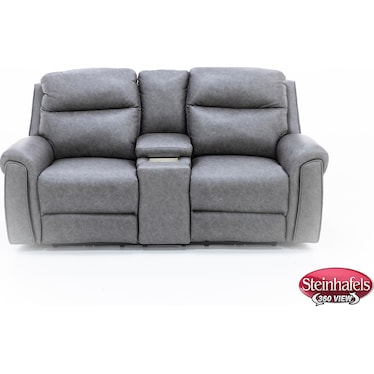 Nottingham Fully Loaded Reclining Wall Saver Console Loveseat with Next Level