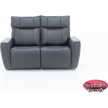 Marcus Leather Power Headrest Reclining Loveseat