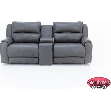 Kai 3-Pc. Leather Power Headrest Wall Saver Reclining Console Loveseat