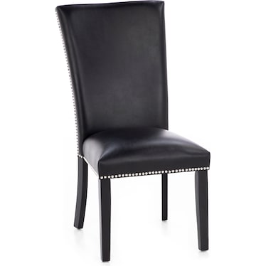 Beverly Black Upholstered Side Chair