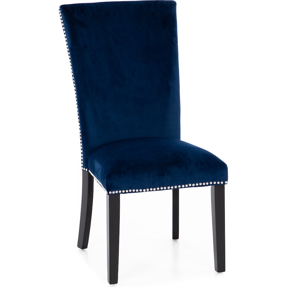 ssvr blue inch standard seat height side chair   