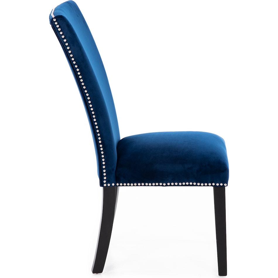 ssvr blue inch standard seat height side chair   