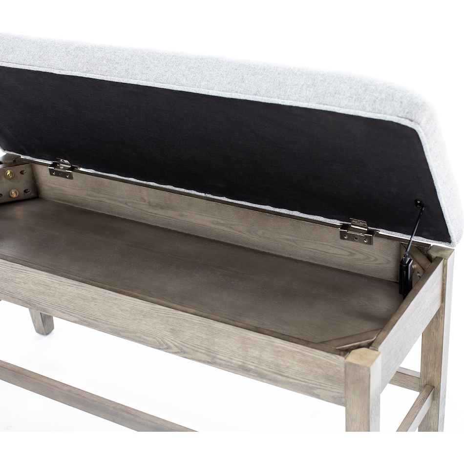 ssvr grey counter height bench   