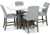 ssvr grey counter height rectangle p  