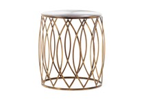 stei gold chairside table goldi  