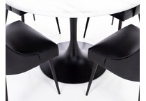 steve silver co black inch standard height round oval t  